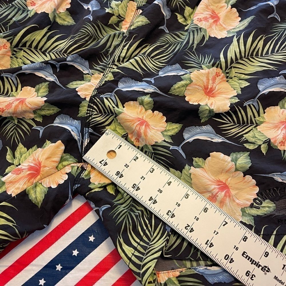 Tommy Bahama Marlin Floral Tropical Swim Trunks - Picture 11 of 13